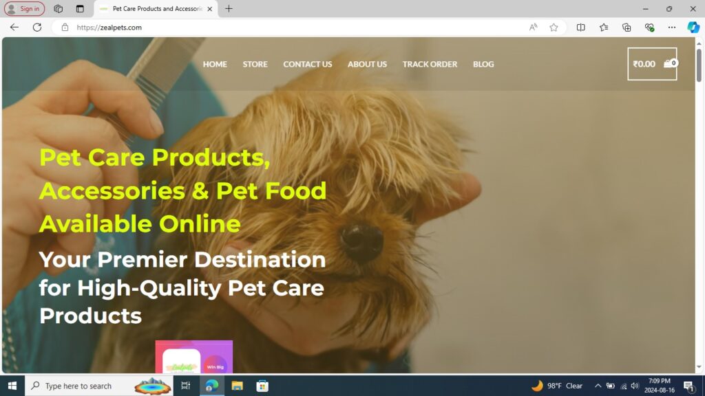 zealpets website